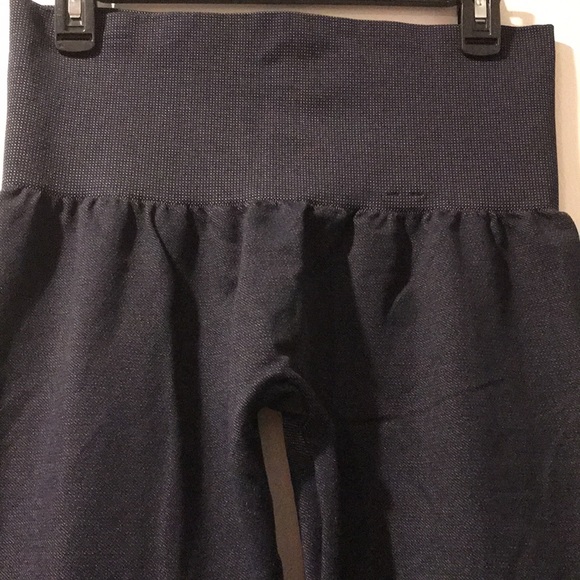 Asset size 1X denim/black leggings/tights (2 pairs) - Picture 2 of 5